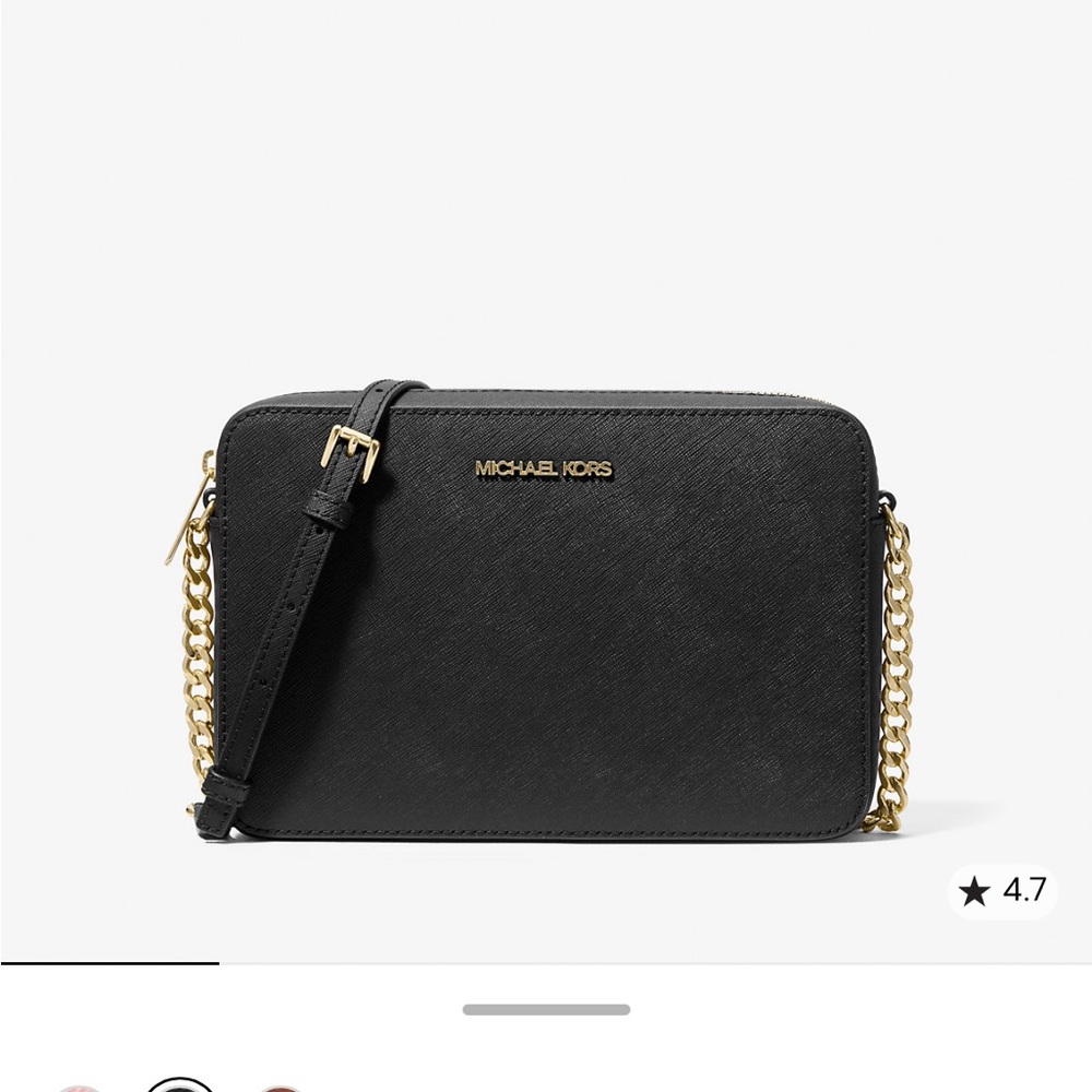 Michael Kors Black and Gold Crossbody Bag